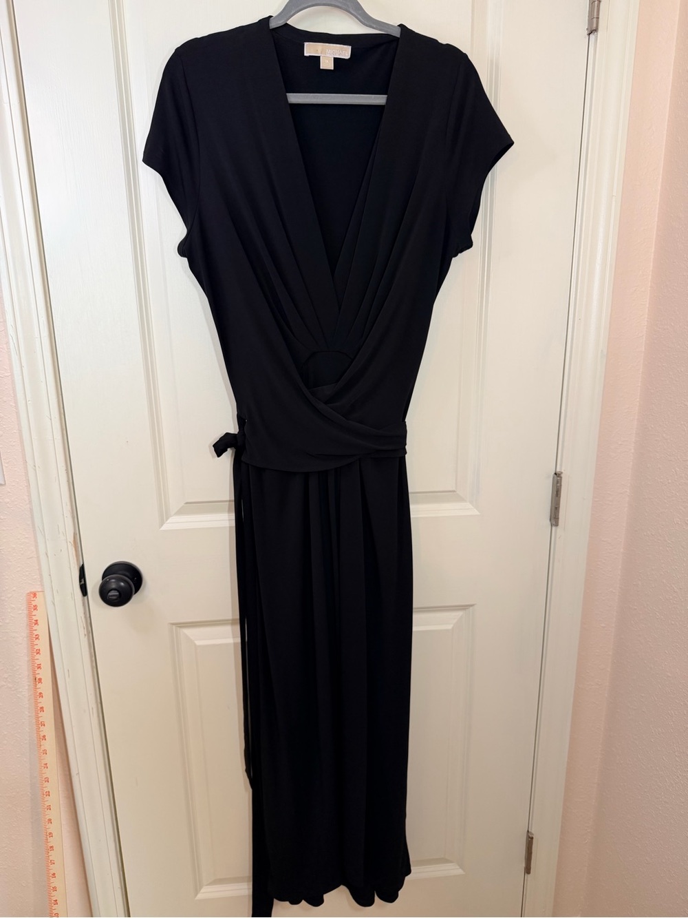 Michael Kors Black Wrap Maxi Dress